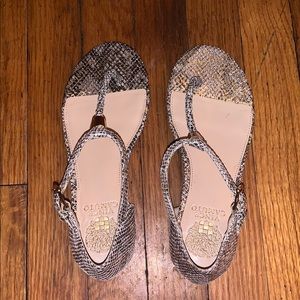 Vince Camuto Snake print sandals